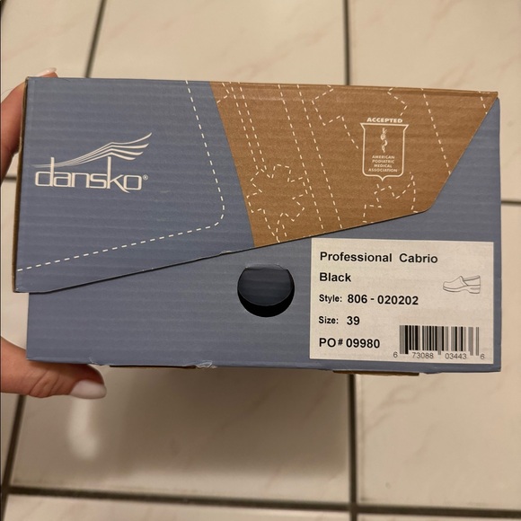 dansko professional cabrio black clog 39 - Picture 3 of 7